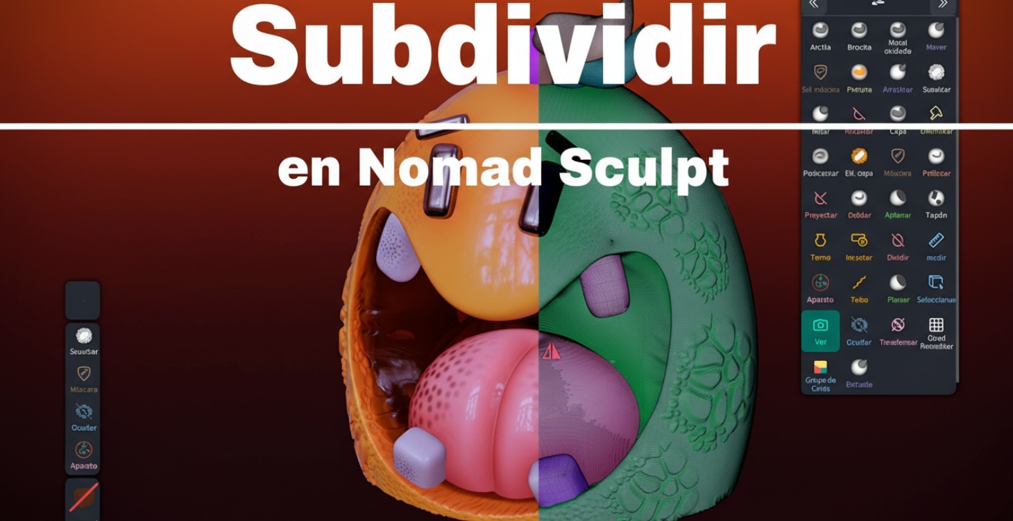 4. Aprendiendo a Subdividir en Nomad Sculpt