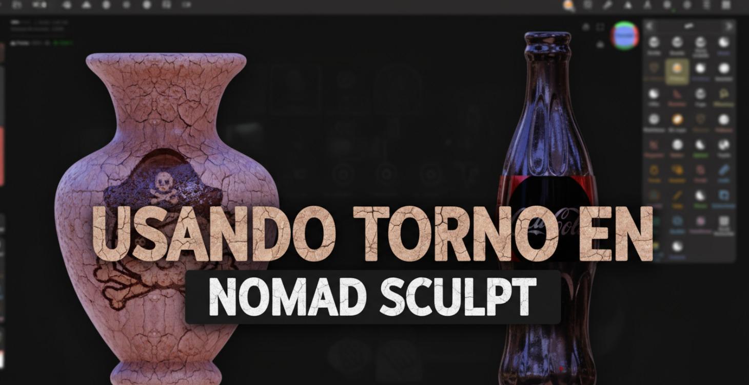 12. Usando torno en nomad sculpt