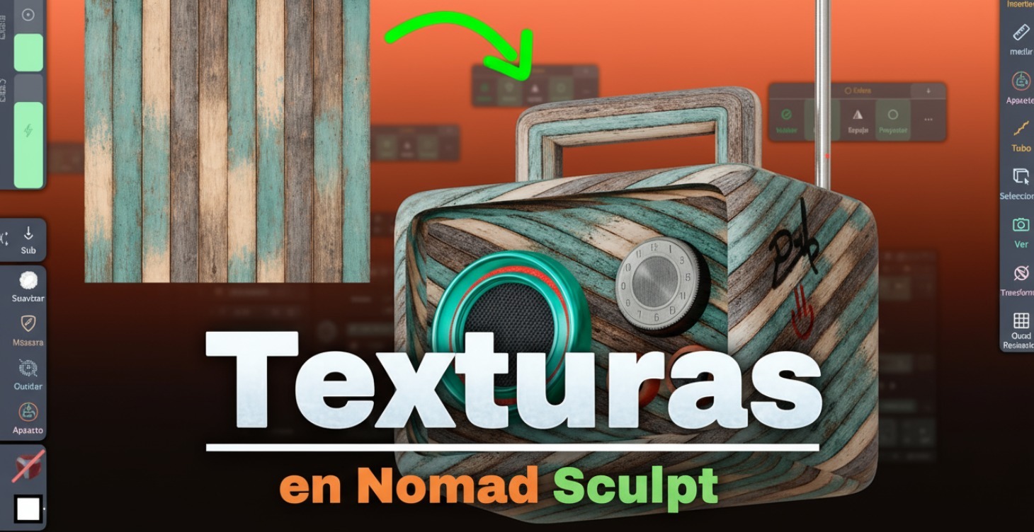 3. Agregando Texturas en Nomad Sculp