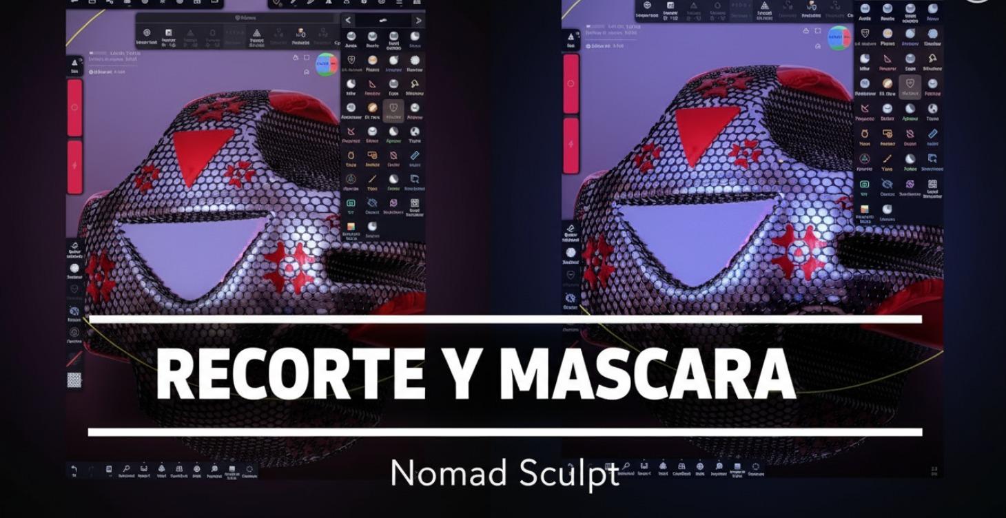 6. Manejando recorte y mascaras en Nomad Sculpt