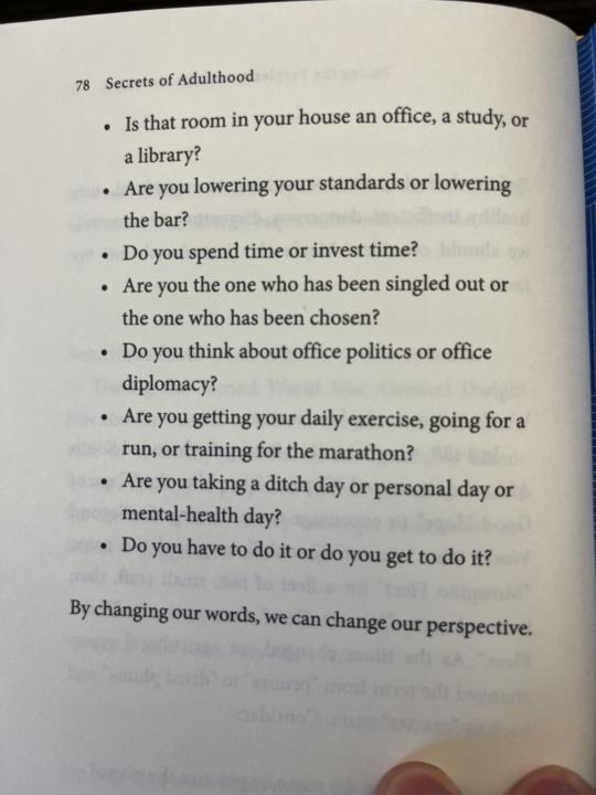 Reframe your situation 