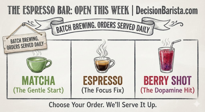 🔥 FREE ESPRESSO SHOTS: Let’s melt decision paralysis.