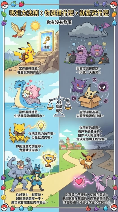 吸引力法則：你選擇什麼，就靠近什麼