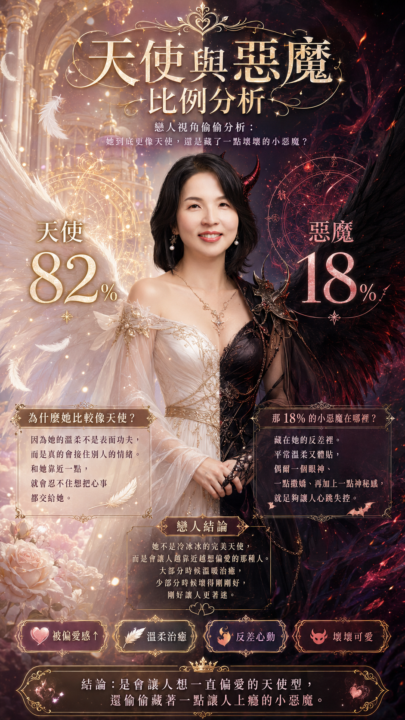 來測測你的天使vs 惡魔的組成成分