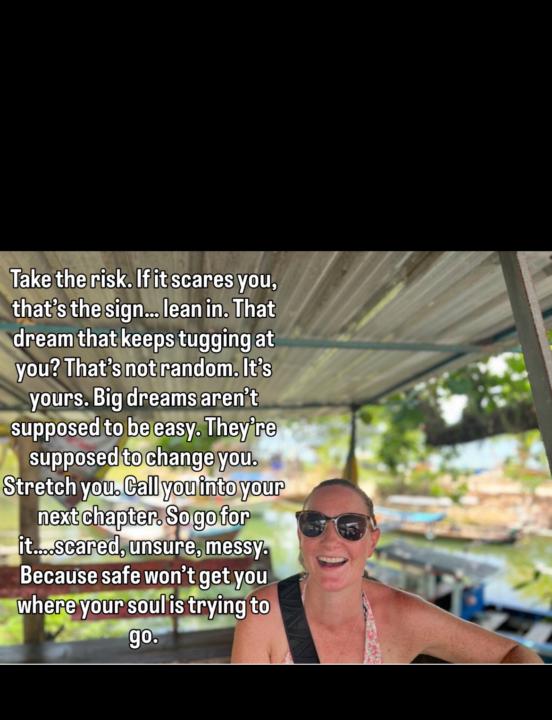 Take the bloody risks! 