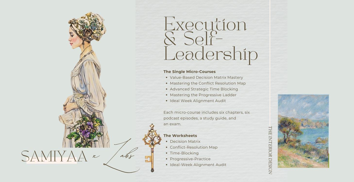 🟣Execution & Self-Leadership