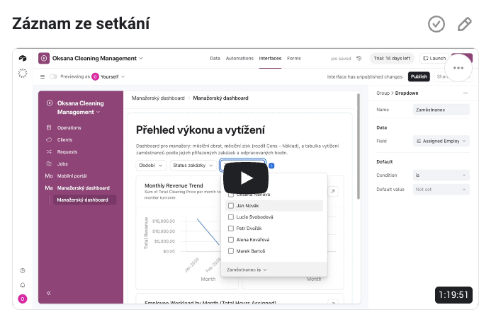 Záznam z kulatého stolu: Jak jsme s Oksanou vybírali digitální mozek firmy