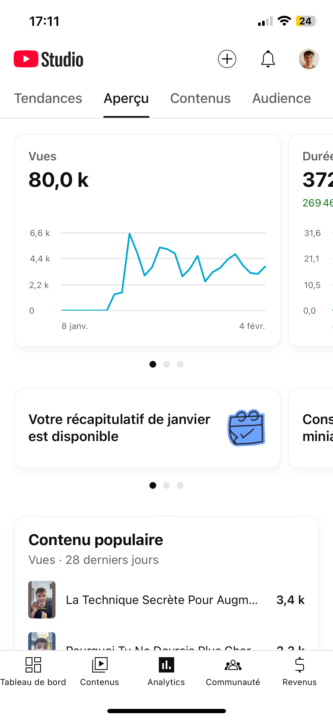 Bientôt les 100k vues sur Youtube