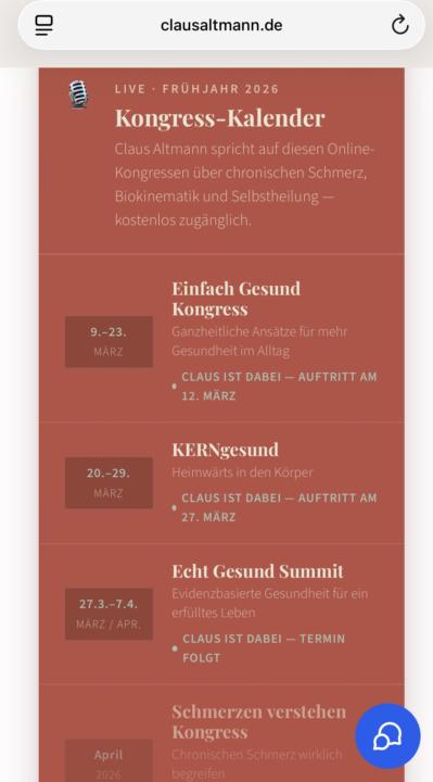 Kongress-Saison: Es geht los
