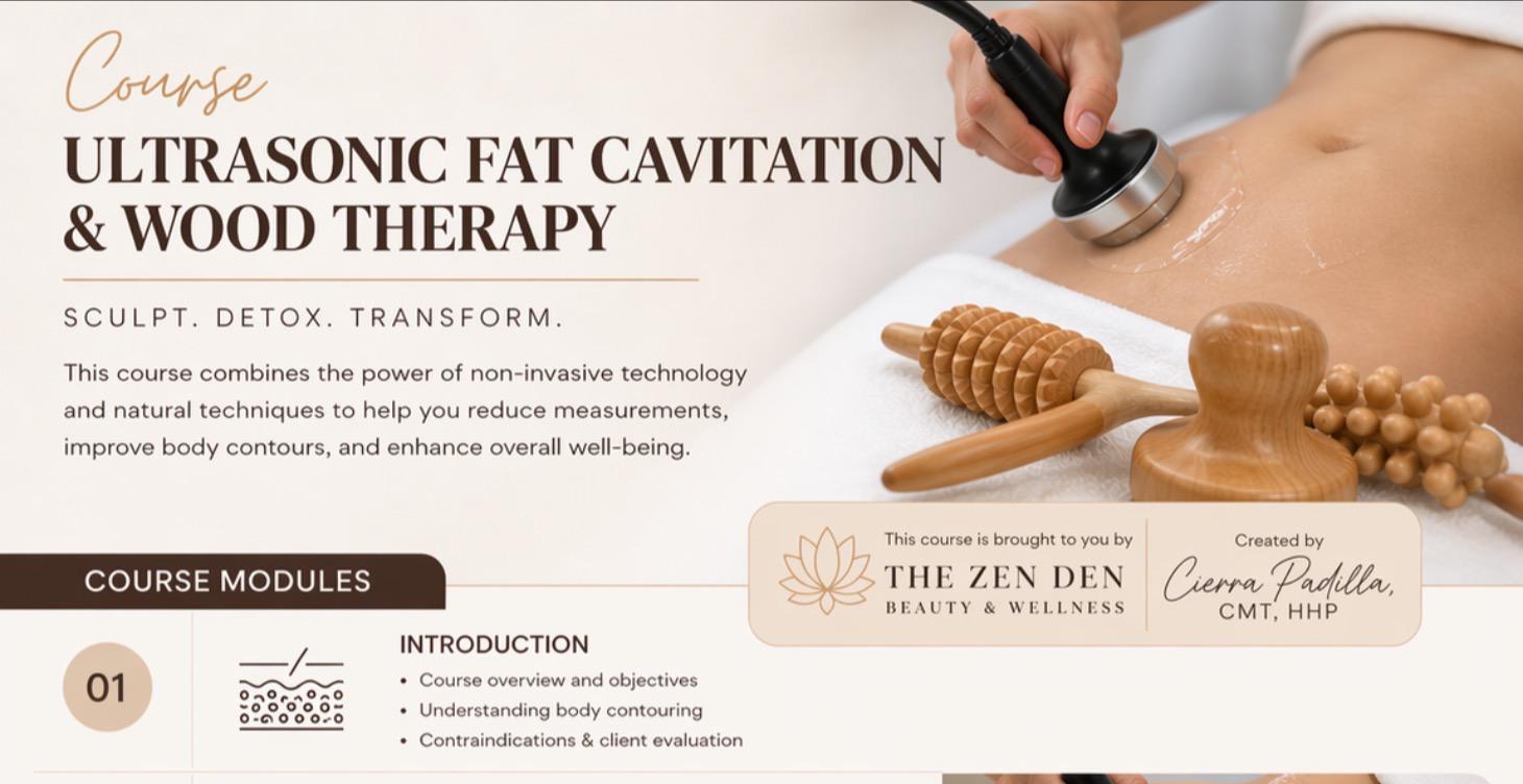 Ultrasonic Fat Cavitation & Wood Therapy