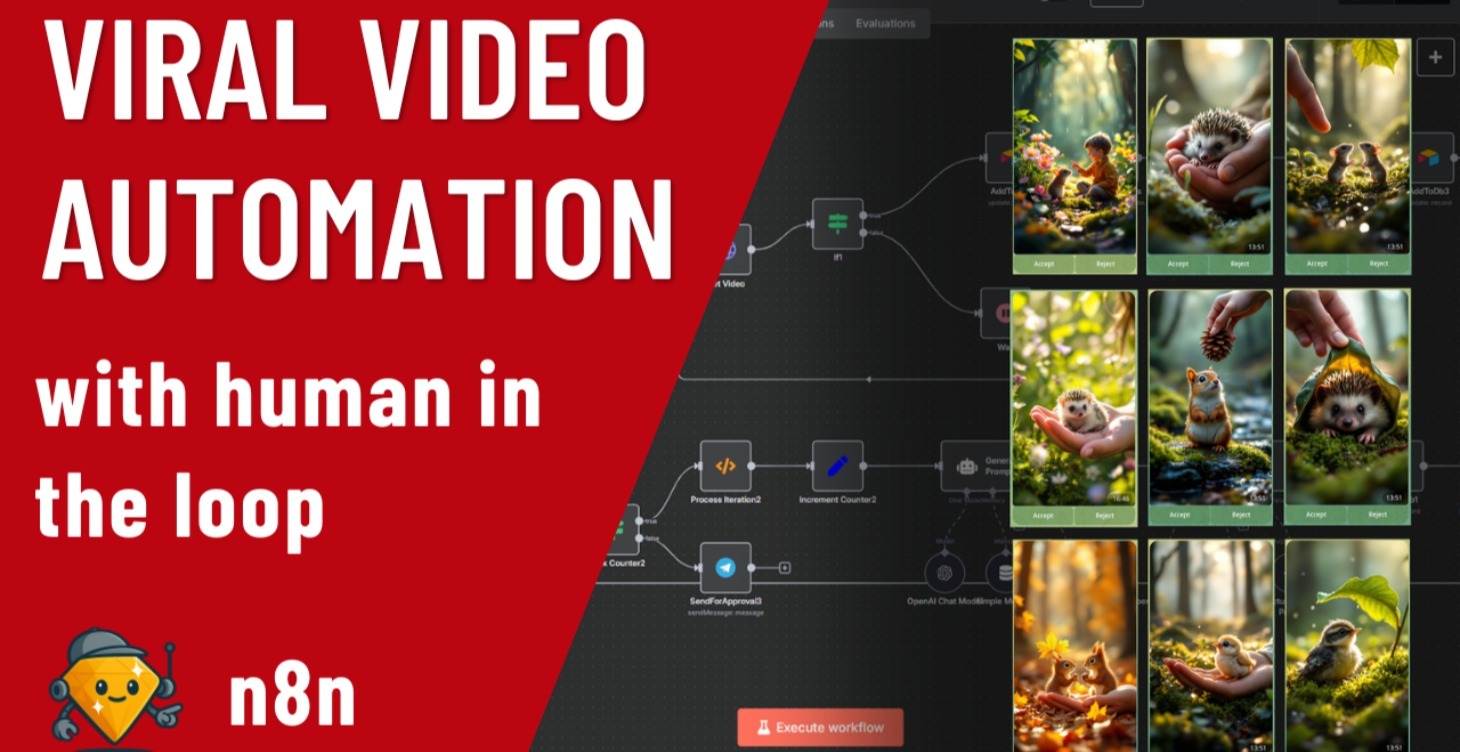 Viral Video Automation with Human in the Loop