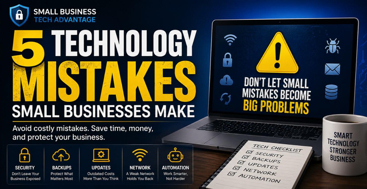 5 Technology Mistakes Small Businesses Make