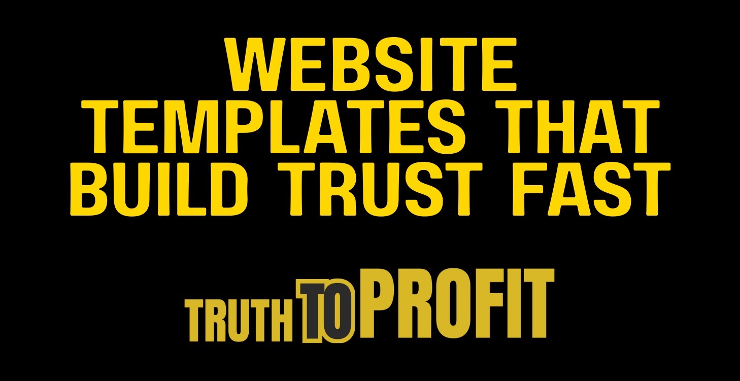 Website Templates That Build Trust Fast