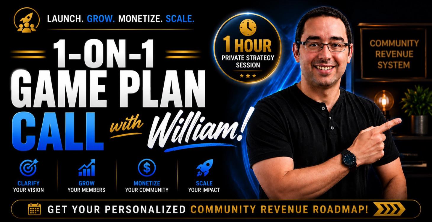 1on1 Game Plan Call with William!