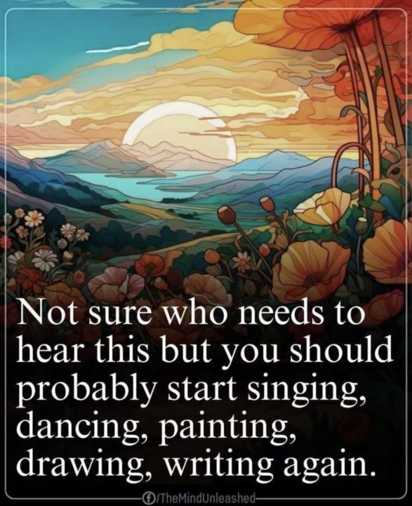 The Universe Reminds Us - Get Creative!