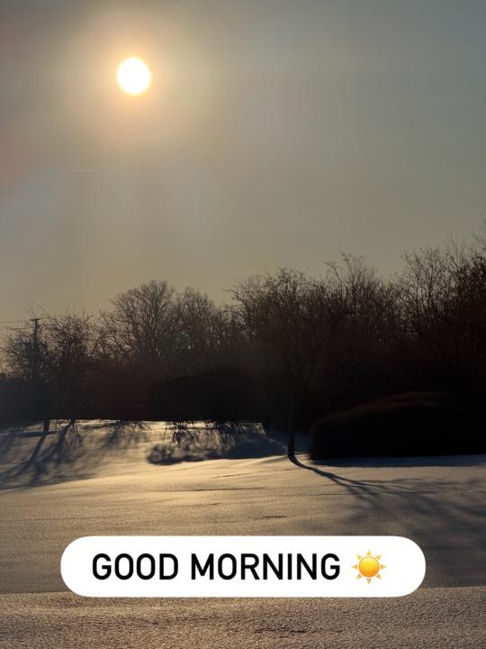 Good Morning ☀️ 