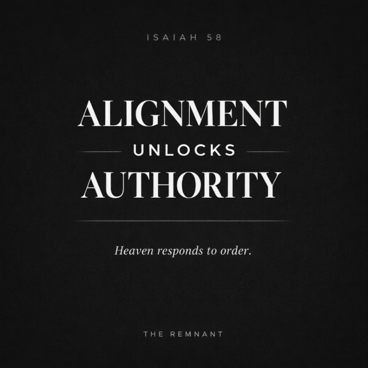 A Call to Alignment: The Lord Is Reordering His People
