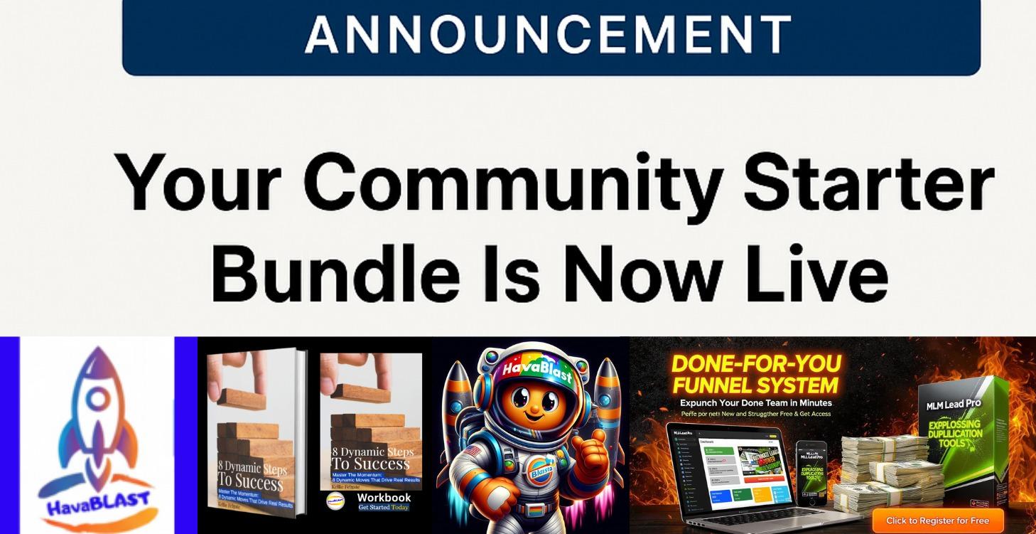 Welcome To The Community Starter Bundle