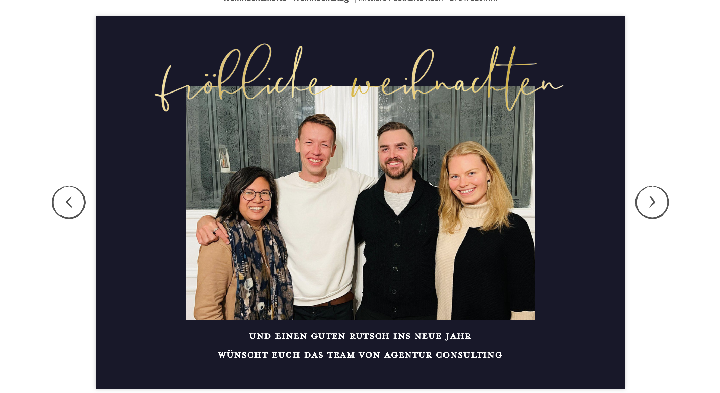 Weihnachtsgrüße vom Team Agentur Consulting