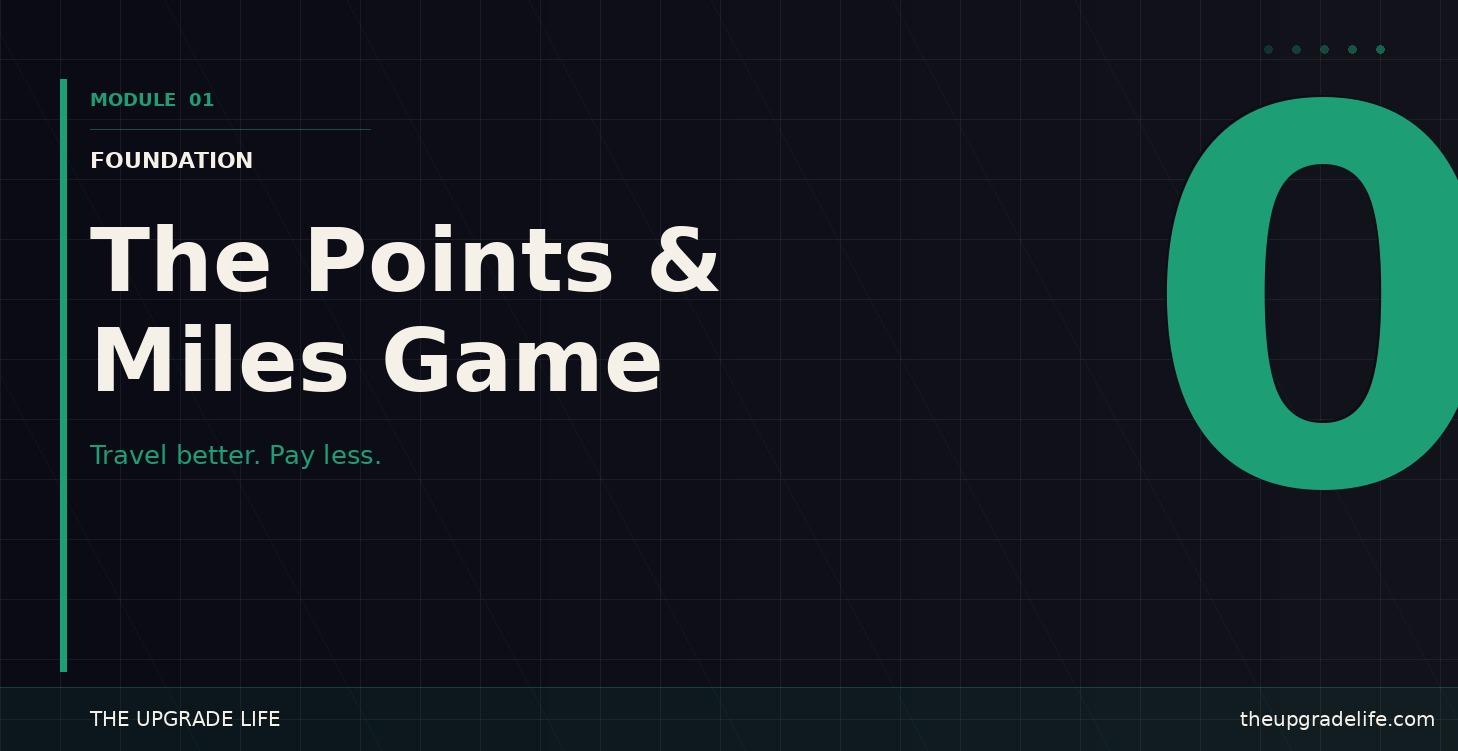 Module 1 Intro: The Points & Miles Game