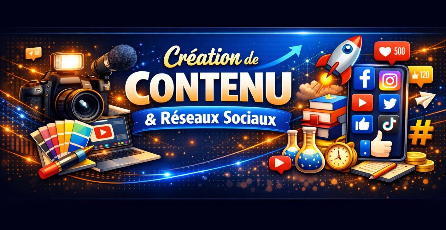 Création de contenu, Réseaux sociaux