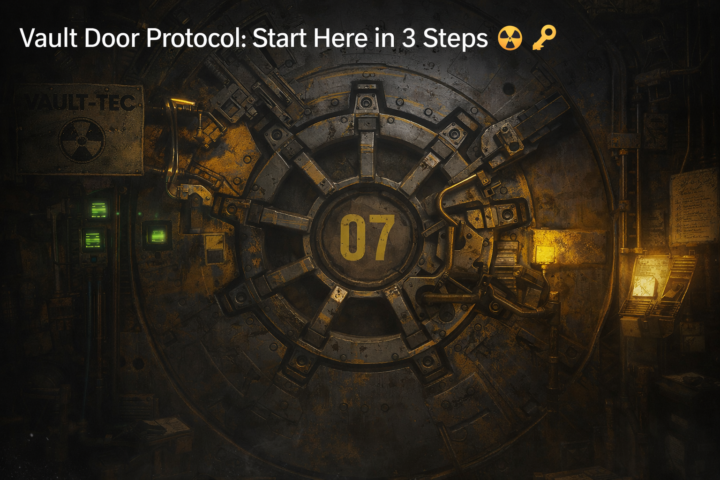 Vault Door Protocol: Start Here in 3 Steps ☢️🗝️