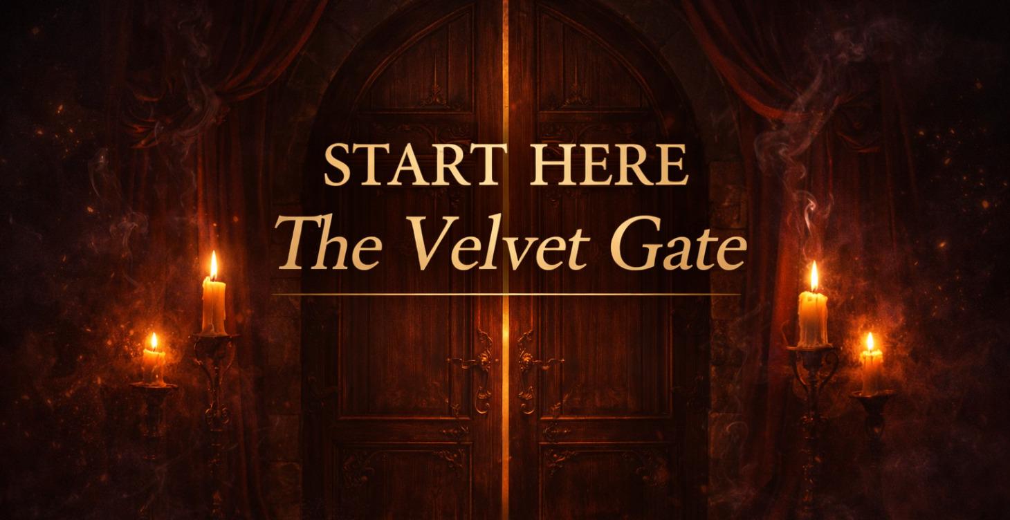 ᔕTᗩᖇT ᕼEᖇE, TᕼE ᐯEᒪᐯET GᗩTE