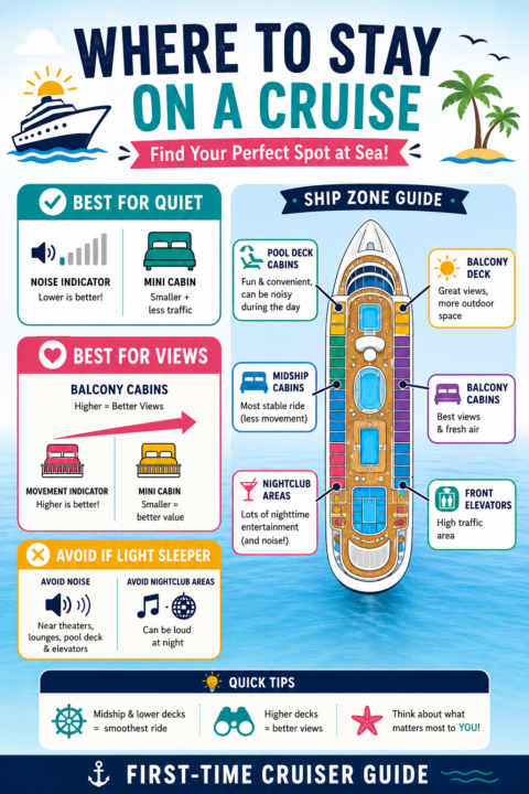 🚢 Where You Stay on a Cruise Matters More Than You Think! 👀