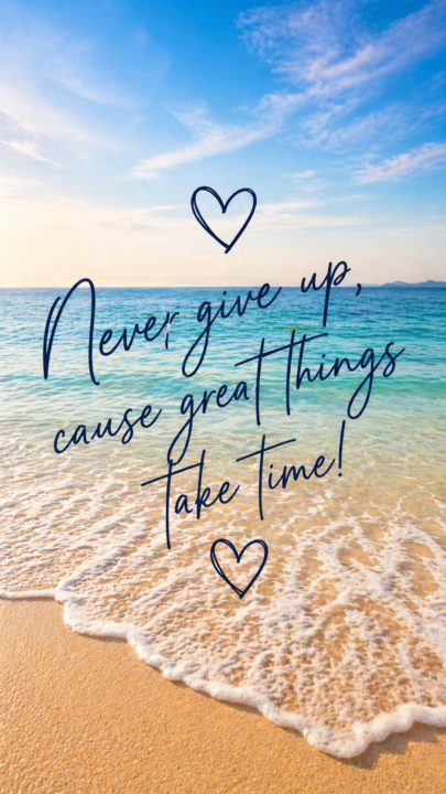 🌴 Great things take time. ✨