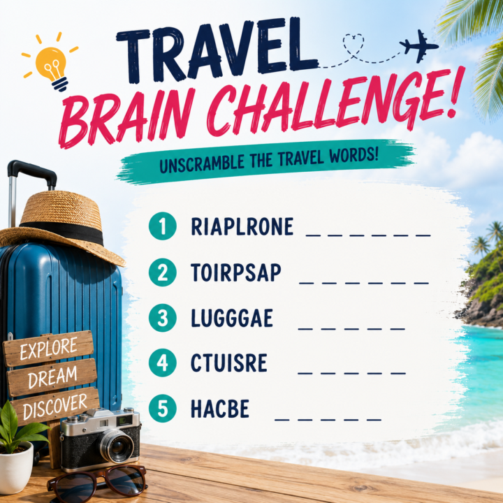 🧠 Travel Brain Challenge 👀✈️