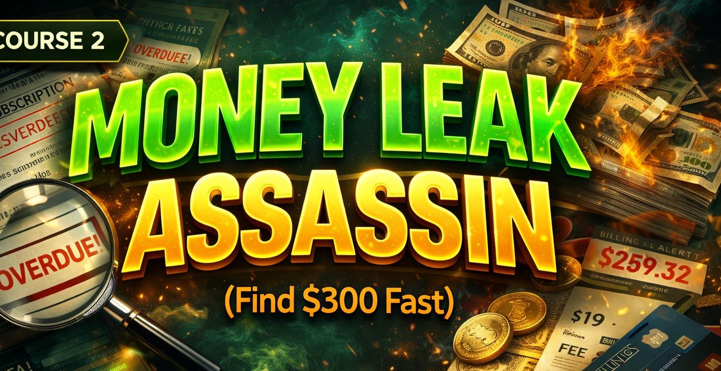 COURSE 2: Money Leak Assassin (Find $300 Fast)