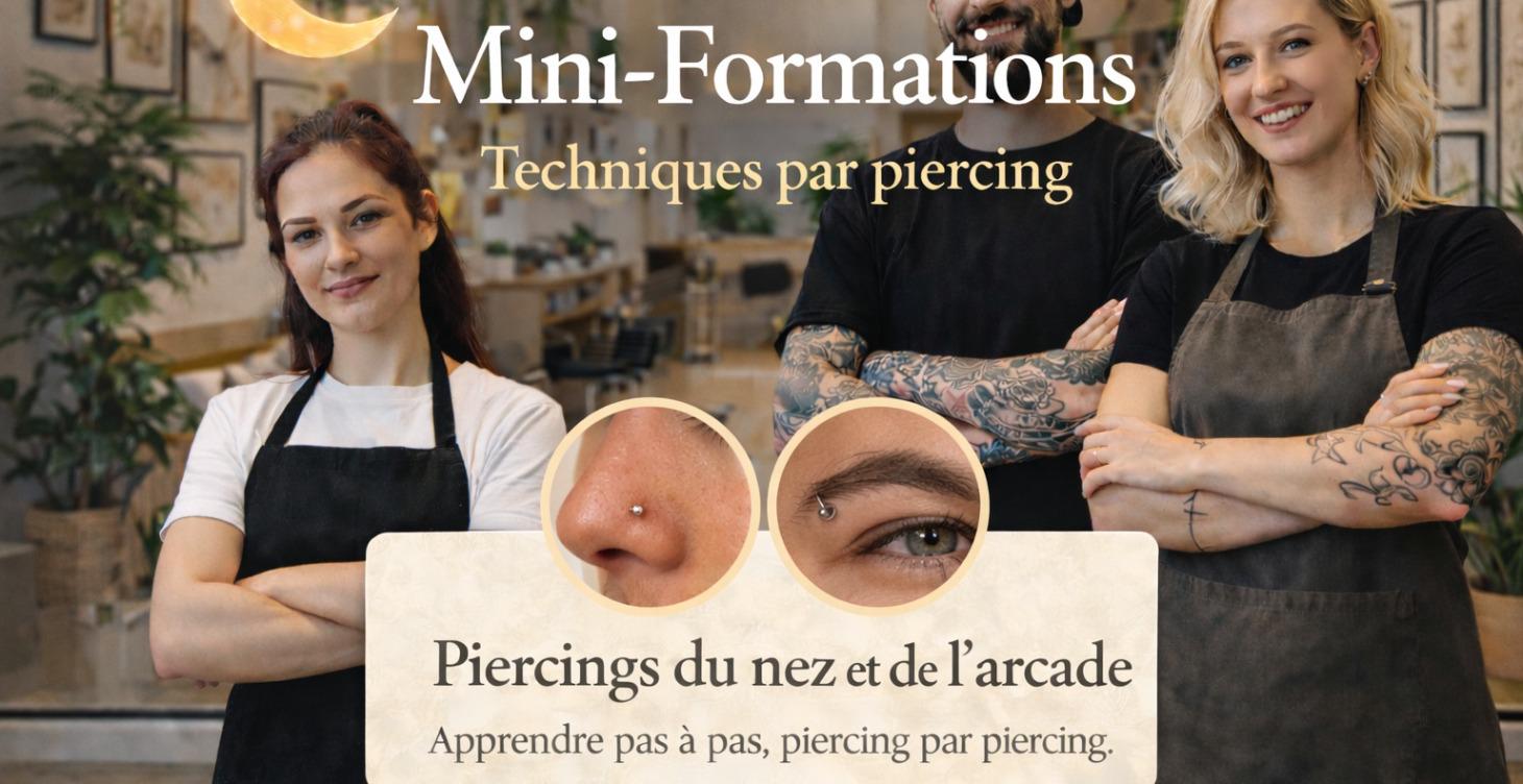 ✨Formation aux techniques de Piercing Nez & Arcade