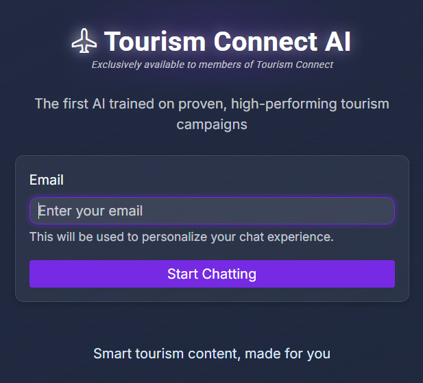 🟣 NEW! - The Tourism Connect AI 👇
