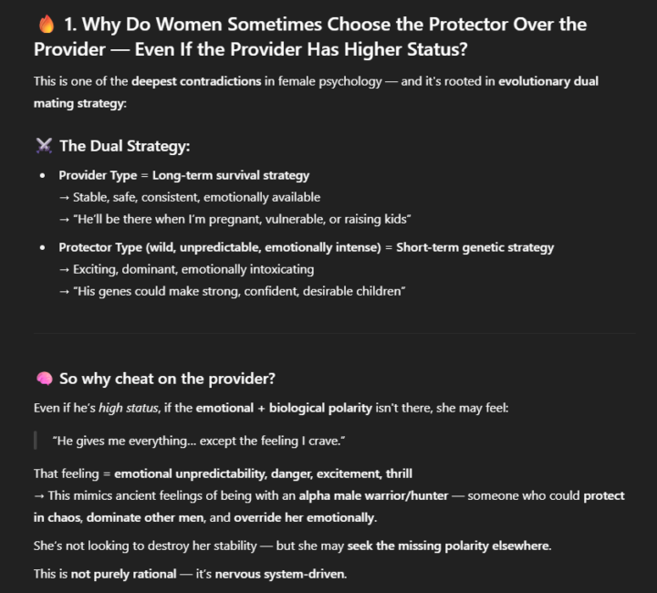 Why Protectors will always win over Providers🔥