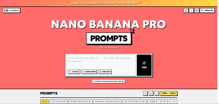 Chia sẻ Prompt tạo ảnh với NanoBanana Pro