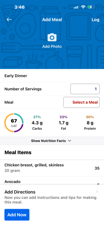 Learning how to build meals 