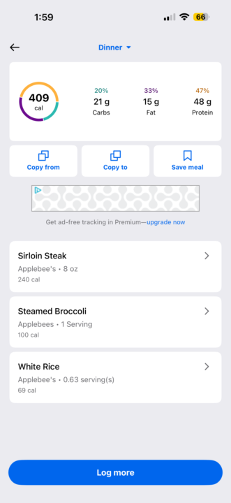 #Here is how I would order this restaurant for fat loss