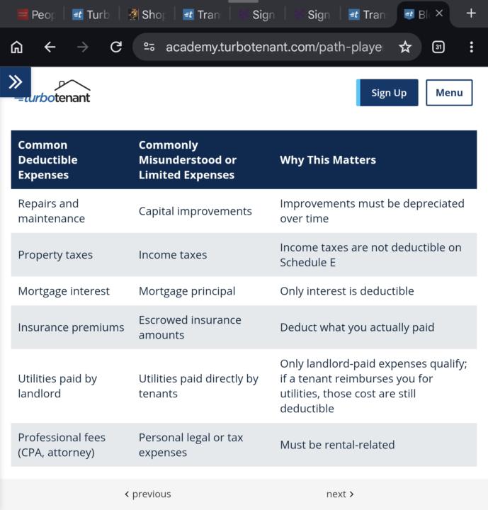 Question on tenant reimbursed utilities. 