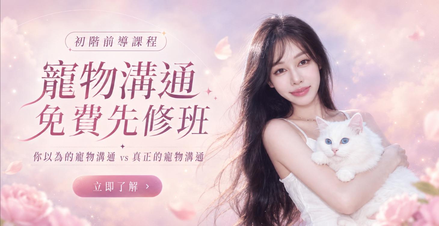 寵物溝通免費先修班｜90% 課程沒教的事