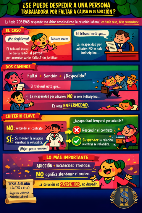 ¿SE PUEDE DESPEDIR A UNA PERSONA TRABAJADORA POR FALTAR A CAUSA DE SU ADICCIÓN?