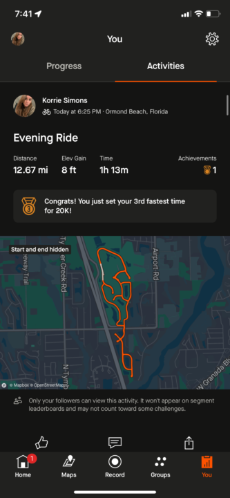 100 miles complete ✅ 