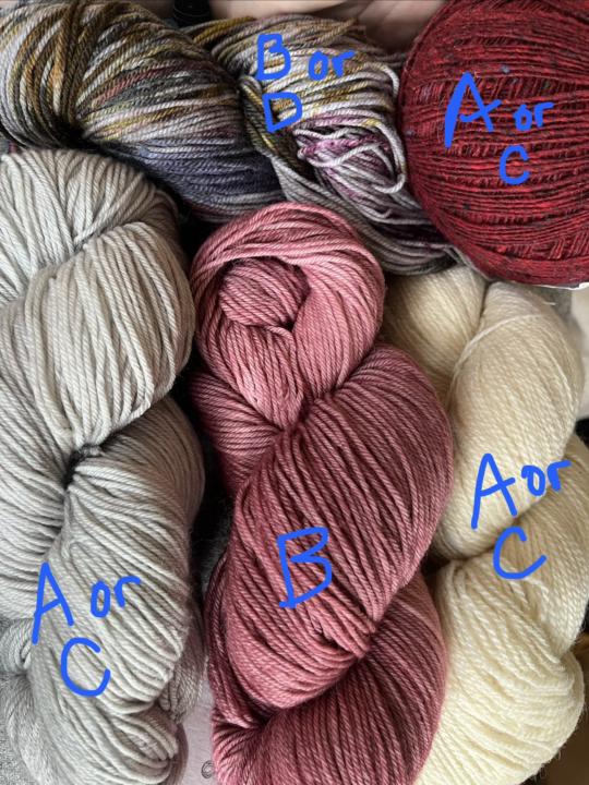 I can’t decide on my colours/yarns. 