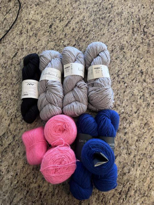 Zanete, these are the yarns I am considering.  Color A 
