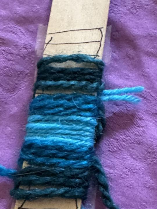 A gradient of teal tones CLUE 2