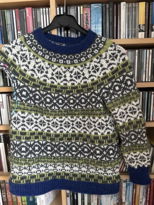 First sleeve finished