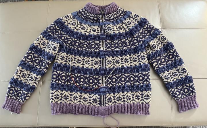 Eeek!!! Before the steek!