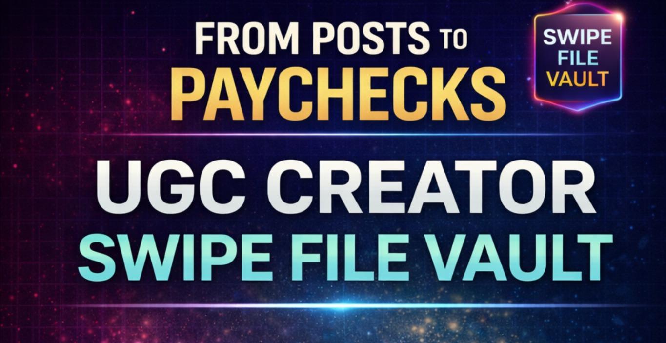 UGC Creator Swipe File Vault