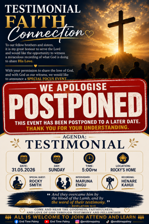 Apology Notice - Event Postponed 