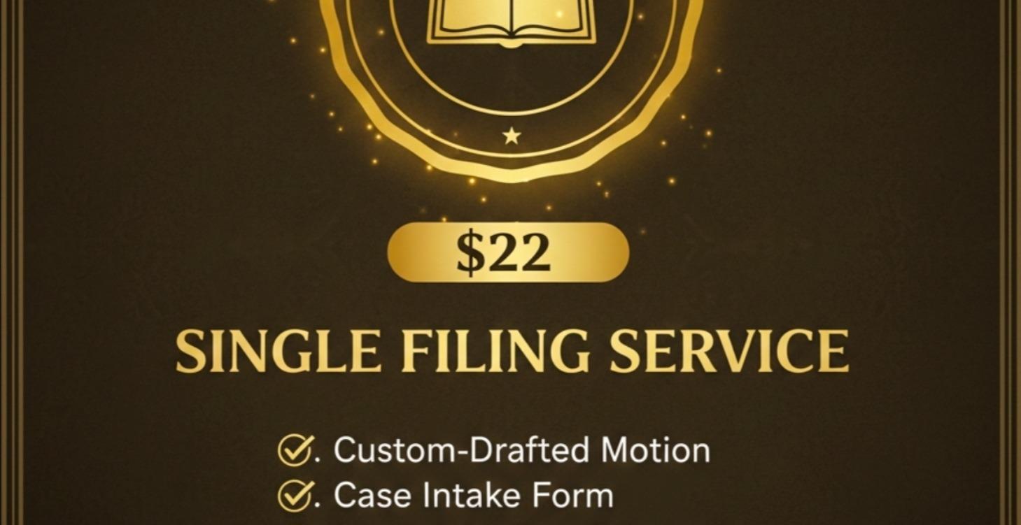 Single Motion Filing: Custom Drafting Service