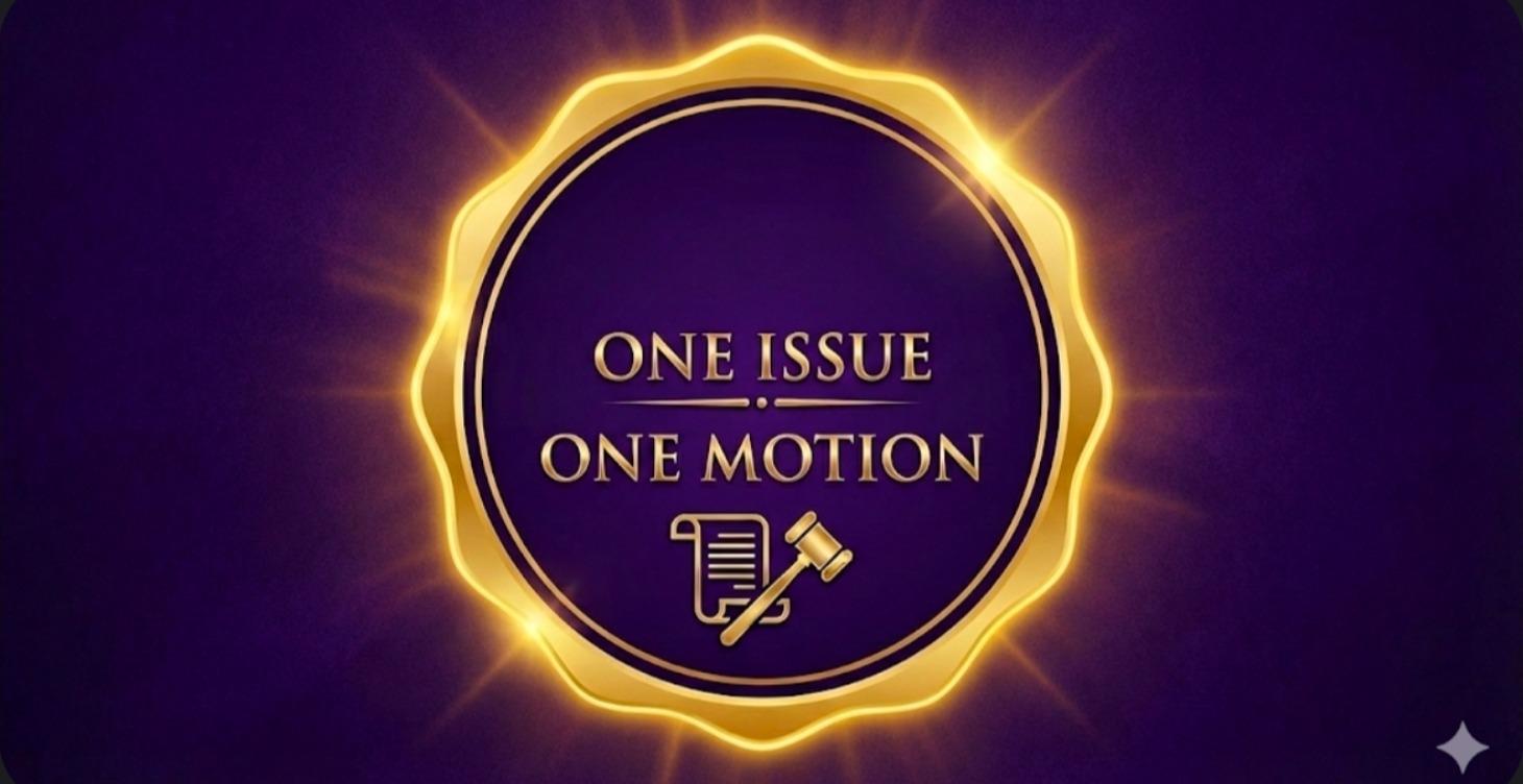 One Motion, One Matter: Preparing Your Case File